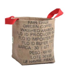 Bag Orange- contenant en jute