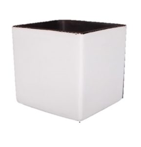 Cube en céramique blanc...