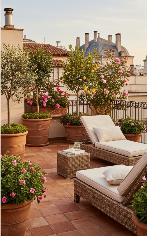 Aménager un balcon parisien; s'inspirer des balcons de Rome.